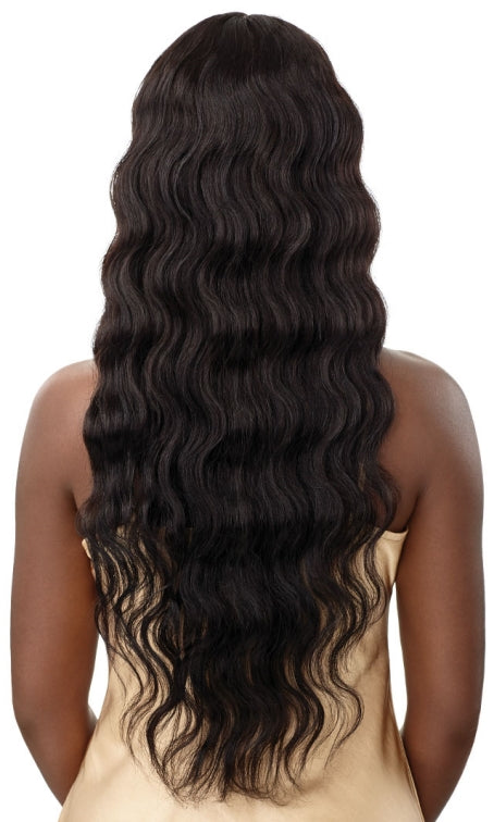 OUTRE 100% UNPROCESSED HUMAN HAIR MYTRESSES GOLD LABEL HD LACE FRONT WIG HH-BODY WAVE 28