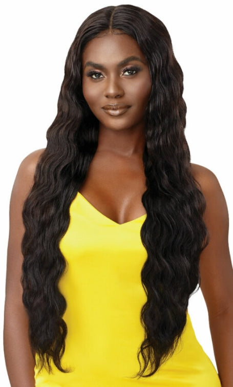 OUTRE 100% UNPROCESSED HUMAN HAIR MYTRESSES GOLD LABEL HD LACE FRONT WIG HH-BODY WAVE 34