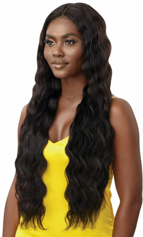 OUTRE 100% UNPROCESSED HUMAN HAIR MYTRESSES GOLD LABEL HD LACE FRONT WIG HH-BODY WAVE 34