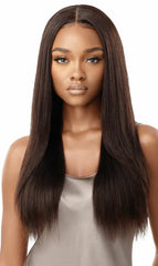 OUTRE 100% UNPROCESSED HUMAN HAIR MYTRESSES BLACK LABEL CUSTOMIZED 13X4 HD LACE FRONTAL WIG HH-VIRGIN STRAIGHT 26″