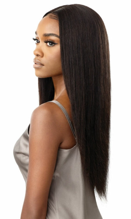 OUTRE 100% UNPROCESSED HUMAN HAIR MYTRESSES BLACK LABEL CUSTOMIZED 13X4 HD LACE FRONTAL WIG HH-VIRGIN STRAIGHT 26″