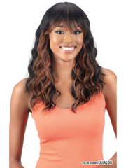 MAYDE BEAUTY 100% HUMAN HAIR BLEND WIG MOCHA HONEY