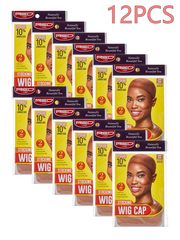 RED BY KISS STOCKING WIG CAP 2PC NATURAL BROWN #HWC08 (12PCS)