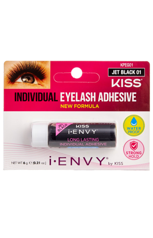 KISS I ENVY INDIVIDUAL EYELASH ADHESIVE #JET BLACK 01