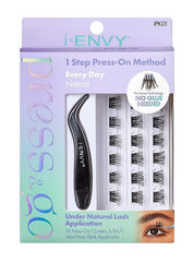 I ENVY BY KISS PRESS & GO PRESS ON CLUSTER LASHES ALL-IN-ONE KIT EVERY DAY