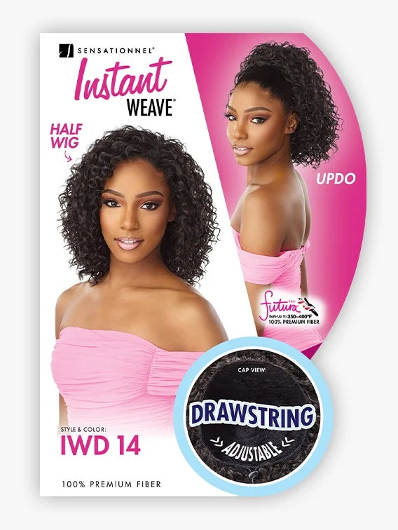 SENSATIONNEL HALF WIG INSTANT WEAVE DRAWSTRING CAP IWD 14