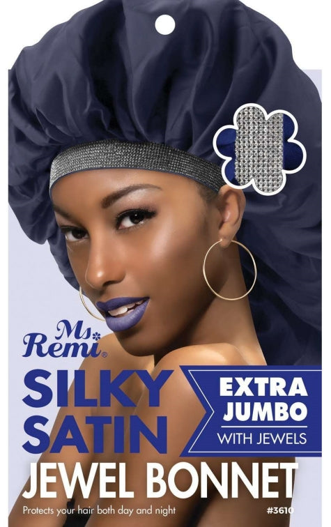 Ms. Remi SILKY SATIN JEWEL BONNET SUPER-JUMBO (ASSORTED COLOR)