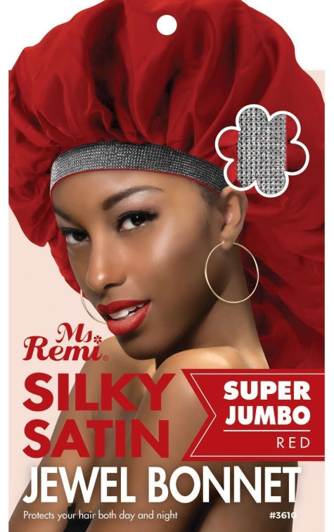 Ms. Remi SILKY SATIN JEWEL BONNET SUPER-JUMBO (ASSORTED COLOR)