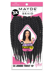 MAYDE BEAUTY CROCHET BRAID 3X JUMBO TWIST 10"