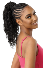 OUTRE PRETTY QUICK WRAP PONYTAIL BUTTERFLY JUNGLE WAVY BOX BRAID 16"