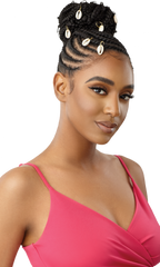 OUTRE PRETTY QUICK WRAP PONYTAIL BUTTERFLY JUNGLE WAVY BOX BRAID 16"