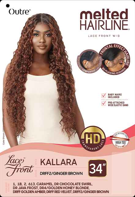 OUTRE MELTED HAIRLINE COLLECTION HD LACE FRONT WIG KALLARA