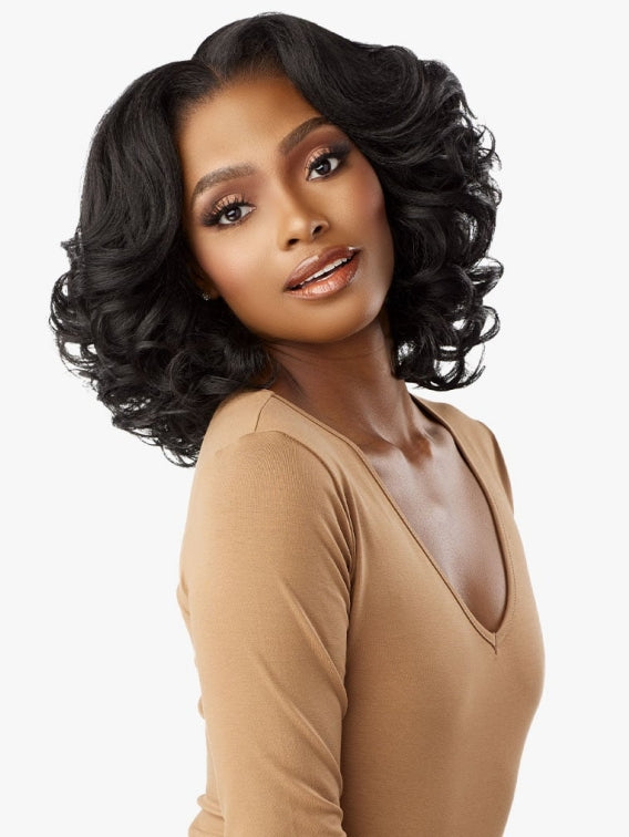 SENSATIONNEL CURLS KINKS N CO KINKY EDGES 13X6 LACE WIG KINKY BODY WAVE 14"