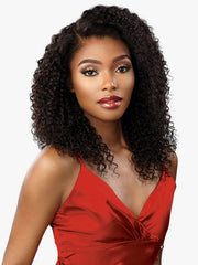 SENSATIONNEL 100% VIRGIN HUMAN HAIR 15A 13X4 FRONTAL HD LACE WIG KINKY CURLY 16