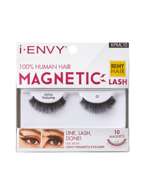 KISS I ENVY 100% HUMAN HAIR MAGNETIC LASH JUICY VOLUME #01