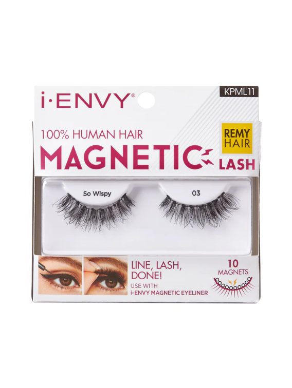 KISS I ENVY 100% HUMAN HAIR MAGNETIC LASH SO WISPY #03