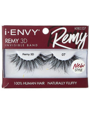 KISS I ENVY REMY 3D INVISIBLE BAND 100% HUMAN HAIR EYELASHES REMY 3D 07