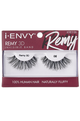 KISS I ENVY REMY 3D INVISIBLE BAND 100% HUMAN HAIR EYELASHES REMY 3D 06