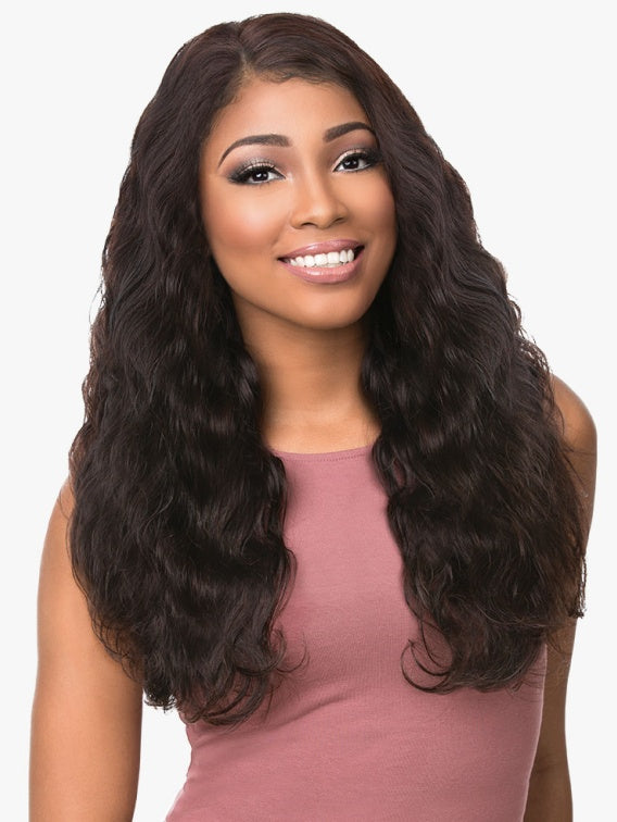 SENSATIONNEL BARE & NATURAL 100% VIRGIN REMI LACE FRONTAL BUNDLE DEAL BODY WAVE