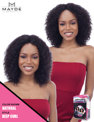 MAYDE BEAUTY HUMAN HAIR WET & WAVY INVISIBLE LACE PART WIG DEEP CURL