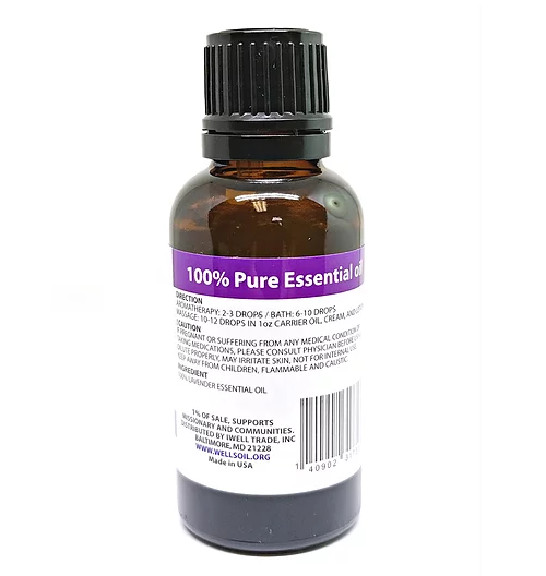 WELL'S ESSENTIAL OIL LAVENDER 1OZ