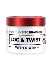 TYCHE CONDITIONING BRAID GEL LOC & TWIST WITH BIOTIN STRAWBERRY 10.14oz