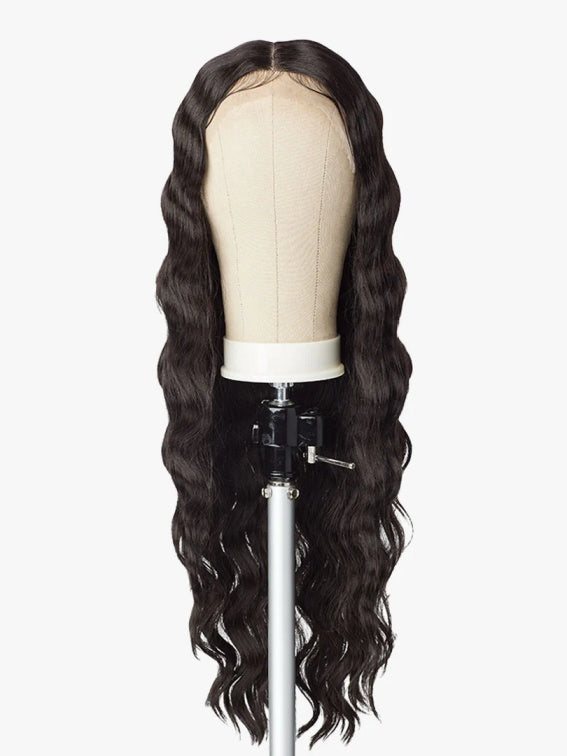 SENSATIONNEL BUTTA LACE HUMAN HAIR BLENDED HD LACE FRONT WIG LOOSE CRIMP 28"