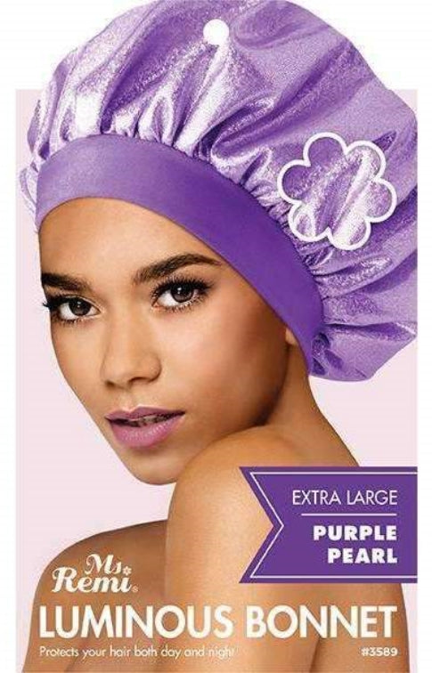 MS REMI LUMINIOUS BONNET EXTRA LARGE PURPLE PEARL #3589