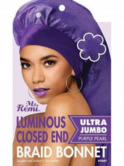 Ms. REMI LUMINOUS CLOSED END BRAID BONNET ULTRA JUMBO (ASSORTED COLORS)