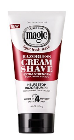 SOFTSHEEN CARSON MAGIC RAZORLESS CREAM SHAVE EXTRA STRENGTH 6OZ