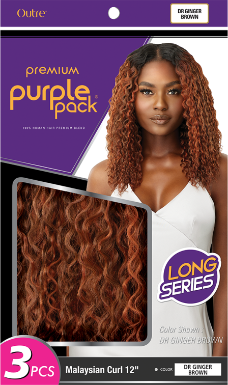 OUTRE PREMIUM PURPLE PACK LONG SERIES 3PCS MALAYSIAN CURL 12"