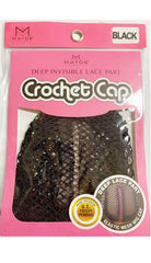 MAYDE BEAUTY DEEP INVISIBLE LACE PART CROCHET CAP #BLACK