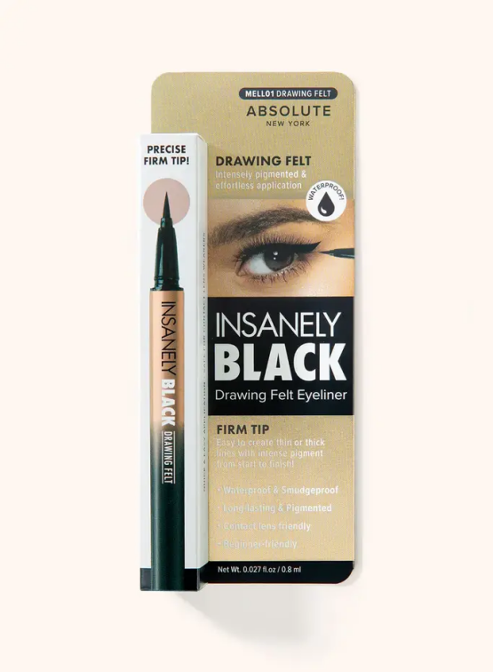 ABSOLUTE NEW YORK INSANELY BLACK FIRM FELT TIP LINER