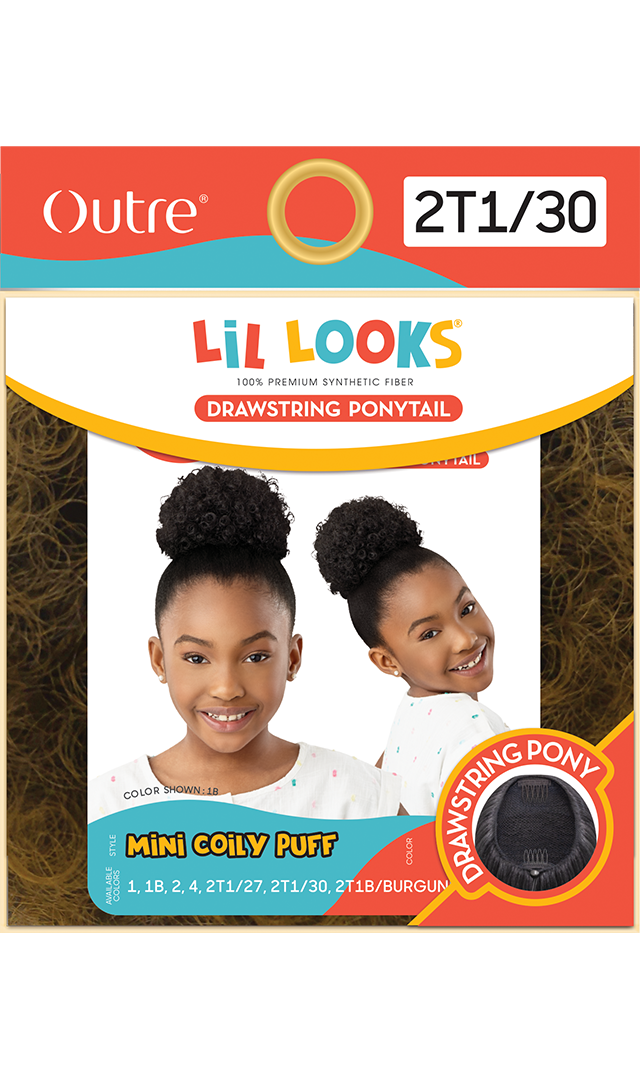 OUTRE LIL LOOKS DRAWSTRING PONYTAIL MINI COILY PUFF