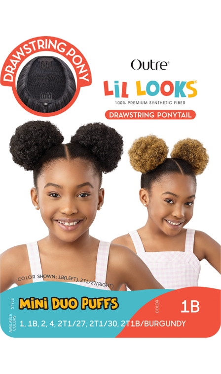 OUTRE LIL LOOKS DRAWSTRING PONYTAIL MINI DUO PUFFS