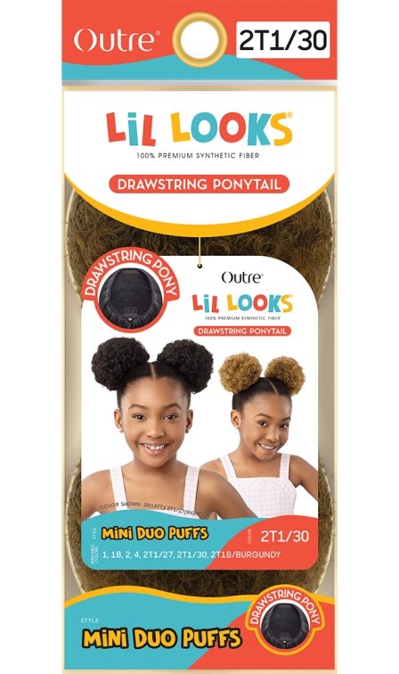 OUTRE LIL LOOKS DRAWSTRING PONYTAIL MINI DUO PUFFS