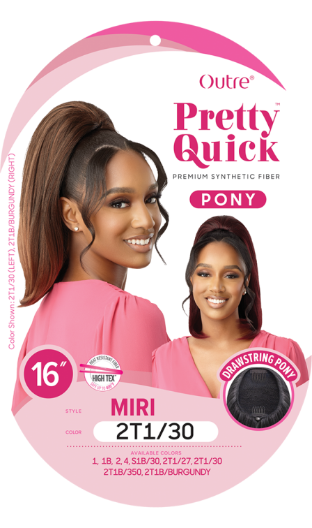 OUTRE PRETTY QUICK DRAWSTRING PONYTAIL MIRI