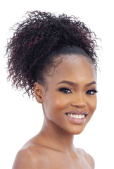 MAYDE BEAUTY SYNTHETIC DRAWSTRING PONYTAIL AND BANG MOCHA DOLLIES