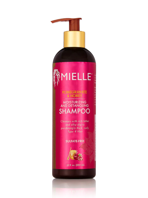 MIELLE POMEGRANTE & HONEY MOISTURIZING AND DETANGLING SHAMPOO 12oz