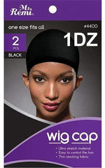 Ms Remi™ WIG CAP 2PC ONE SIZE BLACK #4404 (1DZ)