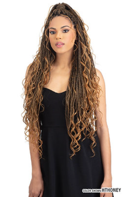 MAYDE BEAUTY CROCHET BRAID 3X MODERN SOFT BOX BRAID WITH CURLS 26"