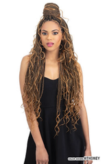 MAYDE BEAUTY CROCHET BRAID 3X MODERN SOFT BOX BRAID WITH CURLS 26"