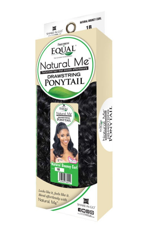 SHAKE-N-GO NATURAL ME DRAWSTRING PONYTAIL NATURAL BOUNCY CURL