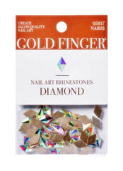 KISS GOLD FINGER NAIL ART RHINESTONES DIAMOND