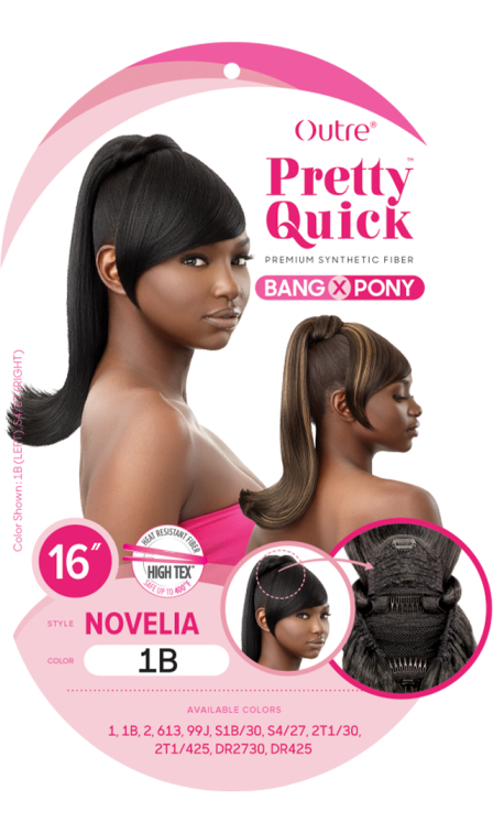 OUTRE PRETTY QUICK BANG X PONY PONYTAIL NOVELIA