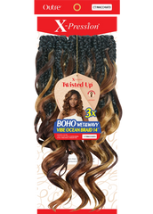 OUTRE X-PRESSION TWISTED UP CROCHET BRAID 3X BOHO WET&WAVY VIBE OCEAN BRAID 14"