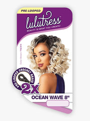 SENSATIONNEL LULUTRESS CROCHET BRAID 2X OCEAN WAVE 8"