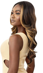 OUTRE SYNTHETIC PRE-PLUCKED HD TRANSPARENT LACE FRONT WIG OCEANE