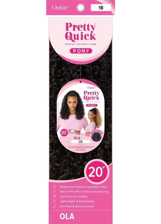 OUTRE PRETTY QUICK DRAWSTRING PONYTAIL OLA