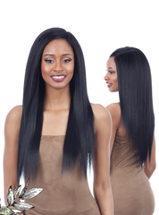 SHAKE N GO HUMAN HAIR BLEND WEAVE ORGANIQUE MASTERMIX YAKY STRAIGHT 4PCS